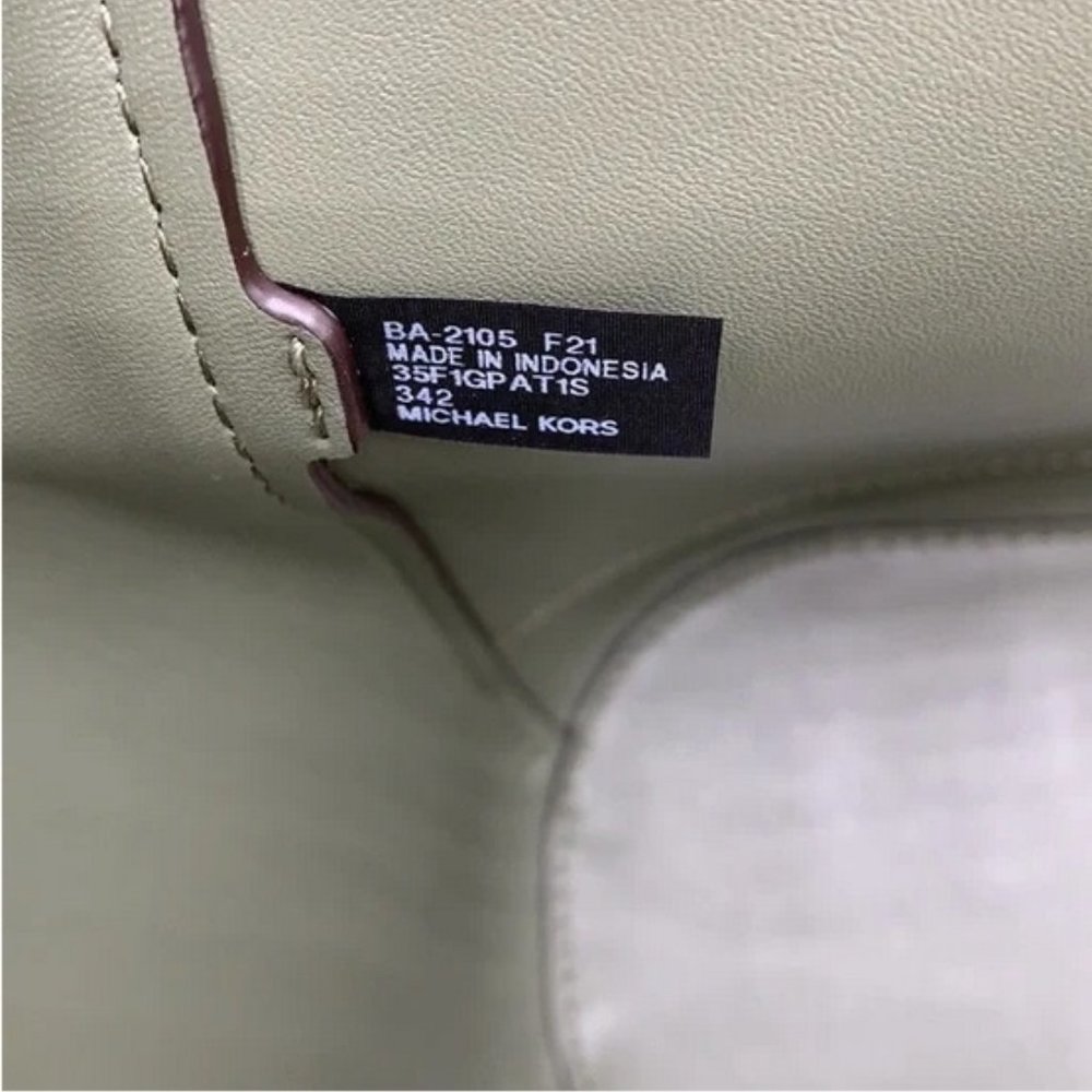 Michael Kors Portia Small Bucket Tote in Army Green color - Picture 10 of 13